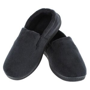 Isotoner Men's Microterry Jake Closed-Back Slippers